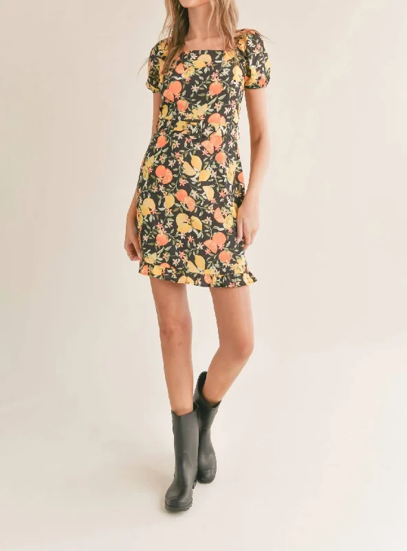 Bigger Savings, Better Shopping!Fruitful Belted Mini Dress In Black