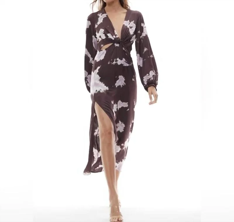 Amazing Prices You Can’t Resist!Hadi Midi Dress In Elderberry