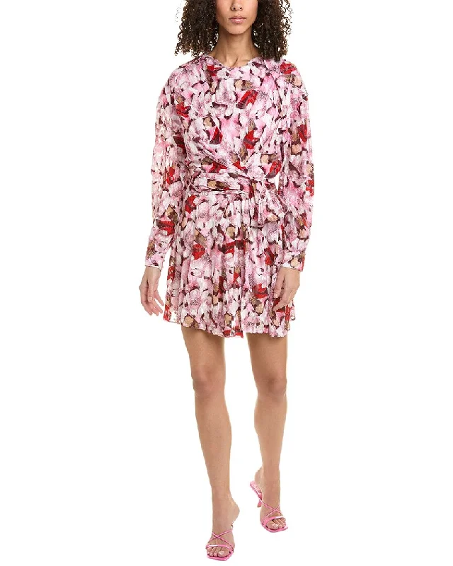 Only a Few Left – Order Now!IRO Fil Coupe Silk-Blend Mini Dress