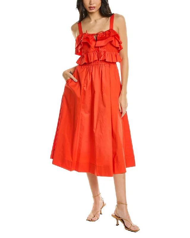 Grab Yours Before It’s Too Late!Jason Wu Ruffle Midi Dress