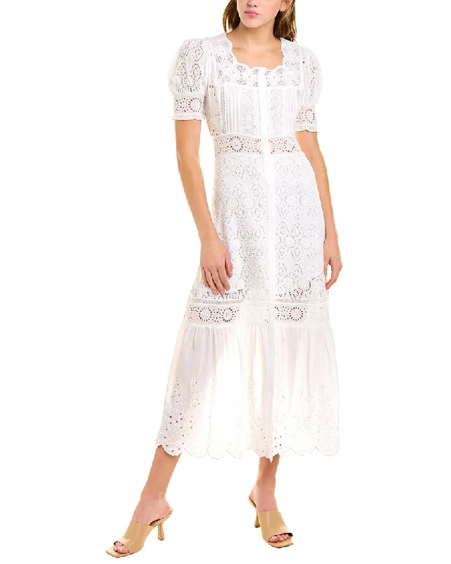 Score Huge Discounts Today!LoveShackFancy Helena Midi Dress