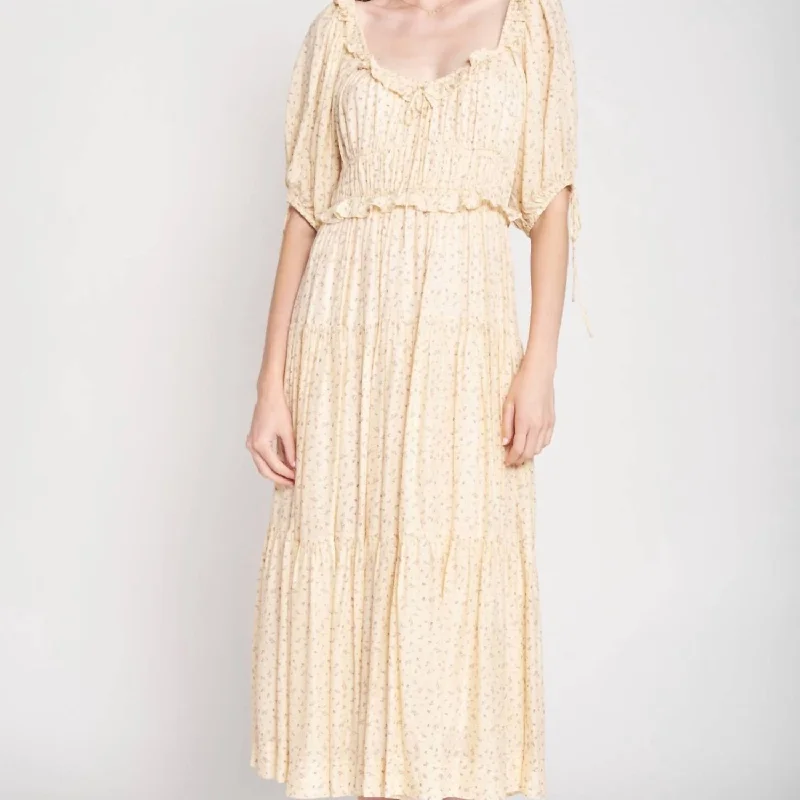 Today Only – Don’t Miss It!Maci Midi Dress In Yellow