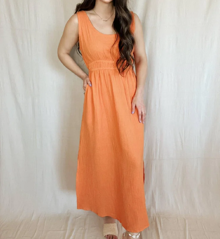 Don’t Wait – Deals Won’t Last!Malibu Midi Dress In Orange