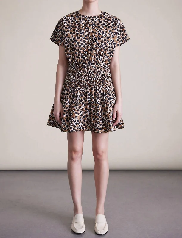 The Best Sale of the Year!Mana Mini Dress In Leopard Bouquet