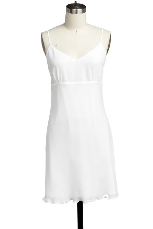 Price Drops You’ll Love!Mini Dress With Ruffle Hem In Off White