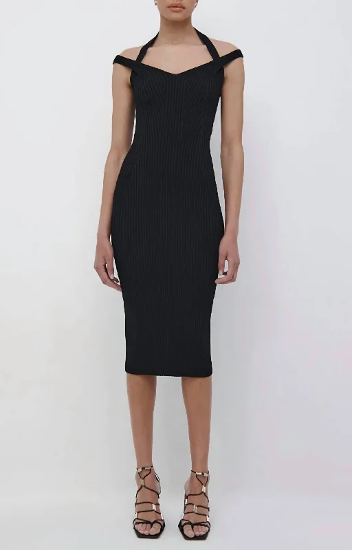 The Best Offers Are Here!Miriam Midi Dress in Black