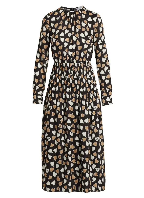 Biggest Sale of the Season!Nostoc Twill Midi Dress In Black