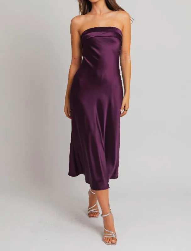 Your Favorite Items on Sale Now!Phoebe Midi Dress In Purple