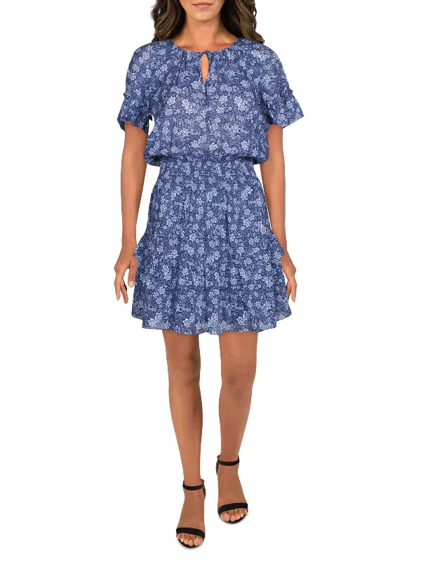 Hottest Discounts of the Year!Queenie Womens Smocked Ruffled Midi Dress