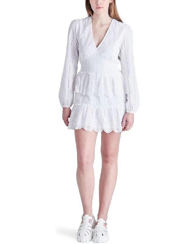 Hottest Discounts of the Year!Raquelle Mini Dress In Optic White
