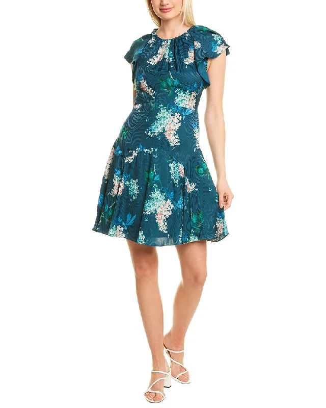 Biggest Sale of the Season!Rebecca Taylor Hydrangea Silk-Blend Mini Dress