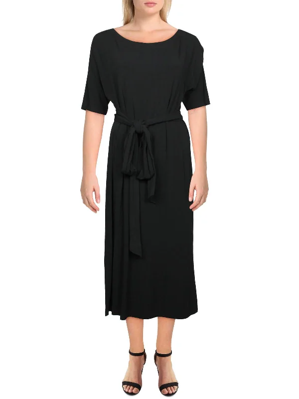 Biggest Sale of the Season!Rollins Womens Side Split Work Wear Midi Dress