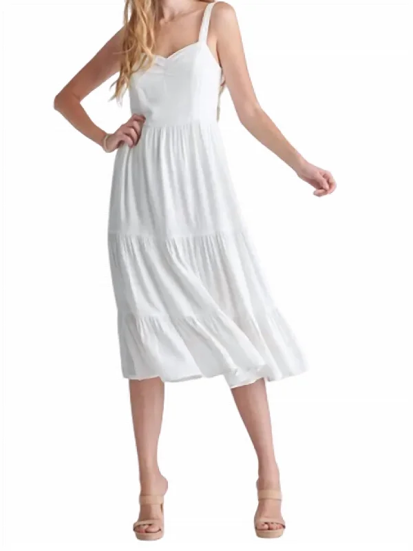 Price Drops You’ll Love!Runaway Midi Dress In White