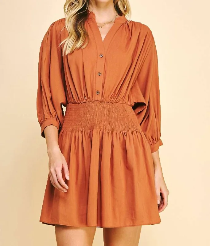 Best Offers of the Month!Sable Mini Dress In Pumpkin