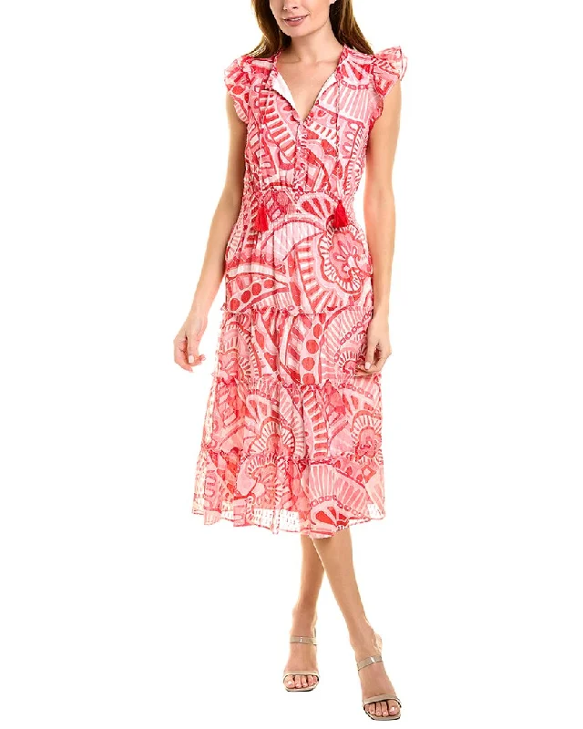 Stock Up and Save!Sail to Sable Silk-Blend Midi Dress