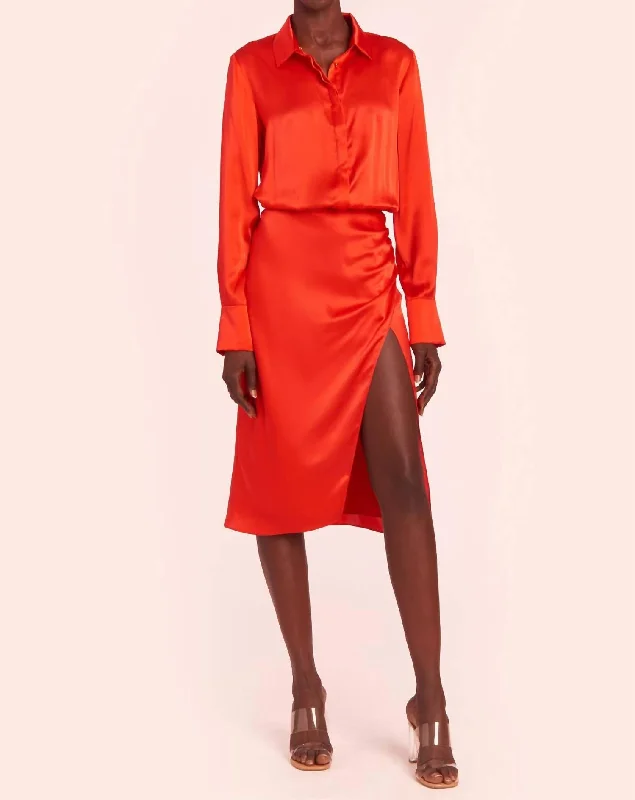 Your Discount is Waiting!Sheltan Midi Dress in Poppy