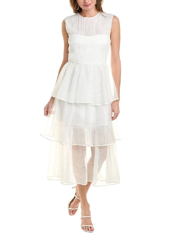 Huge Savings – Act Now!SIMKHAI Benton Silk Midi Dress