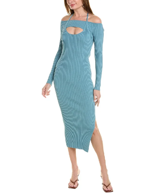 Your Wallet Will Thank You!SIMKHAI Halter Midi Dress