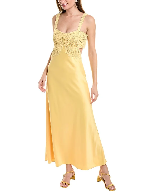 New Discounts Just Dropped!SIMKHAI Roberta Crochet Midi Dress