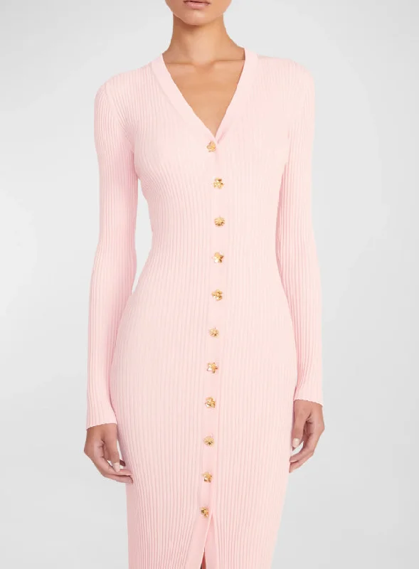 Best Deals Just for You!Staud Women Shoko Long Sleeves 100% Cotton Sweater Cherry Blossom Midi Dress Best Deals Just for You!Staud Women Shoko Long Sleeves 100% Cotton Sweater Cherry Blossom Midi Dress