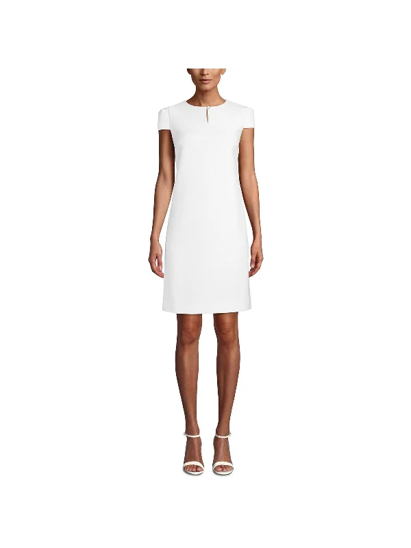Save Like Never Before!Womens Cap Sleeves Mini Mini Dress
