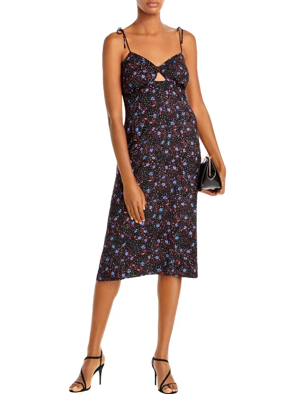 Hot Deals You Can’t Resist!Womens Floral Sweetheart Midi Dress
