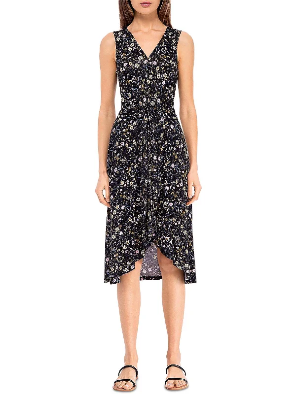 Grab Yours Before It’s Too Late!Womens Knit Floral Midi Dress