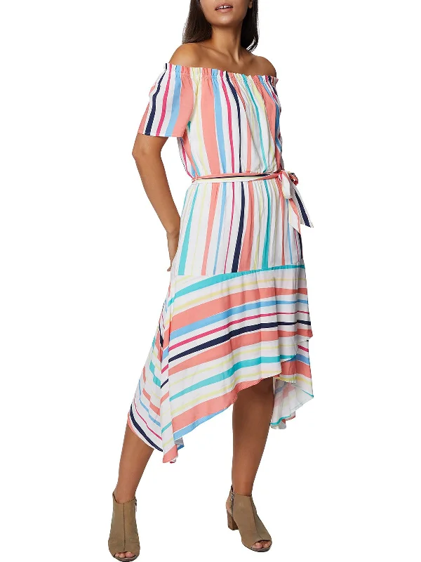 Shop Early, Save Big!Womens Sharkbite Hem Midi Dress