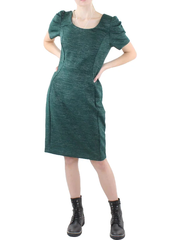 The Sale You’ve Been Waiting For!Womens Shimmer Cap Sleeve Midi Dress