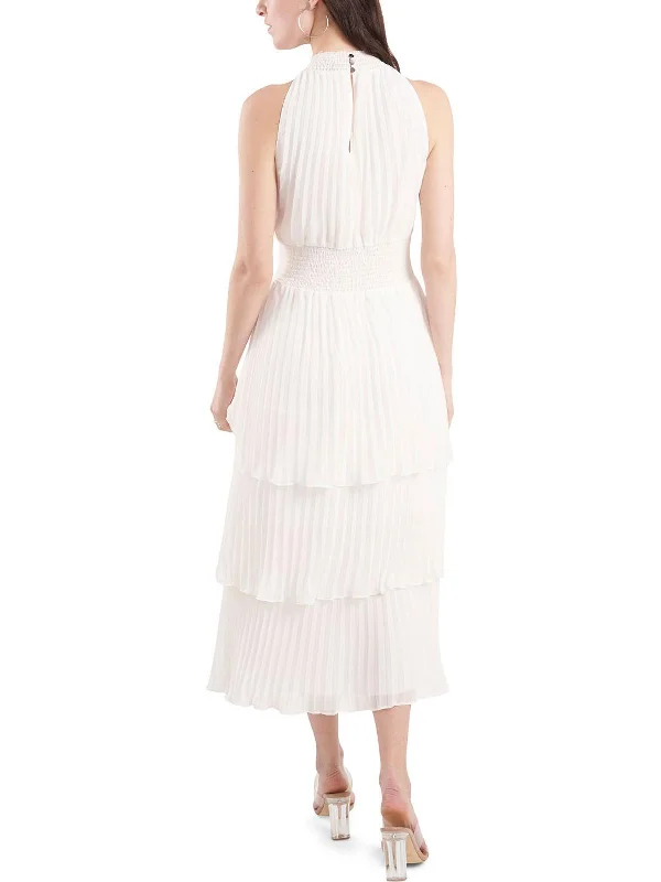 Exclusive Offers You’ll Love!Womens Smocked Tea Length Midi Dress