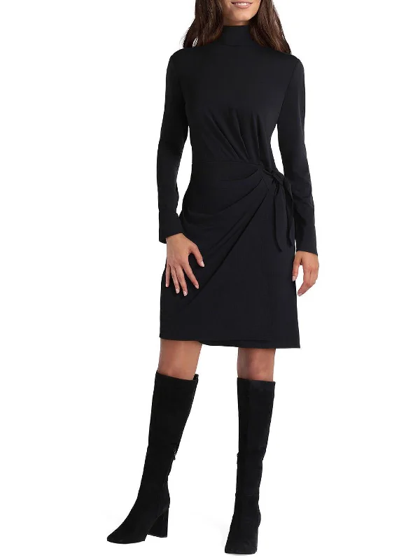 More Discounts, More Joy!Womens Turtleneck Midi Midi Dress