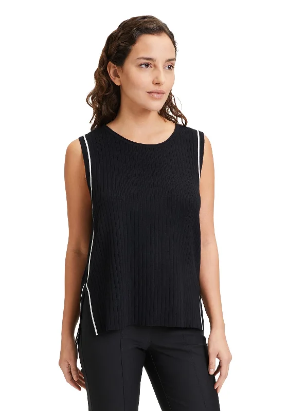 The Sale You’ve Been Waiting For!Betty Barclay Knitted Sweater Vest, Black