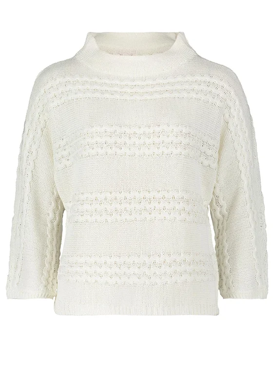 Get It Before It’s Gone!Betty Barclay High Neck Cosy Knit Sweater, Cream