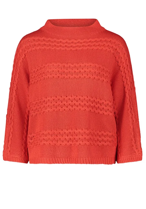 Enjoy Huge Discounts Now!Betty Barclay High Neck Cosy Knit Sweater, Red