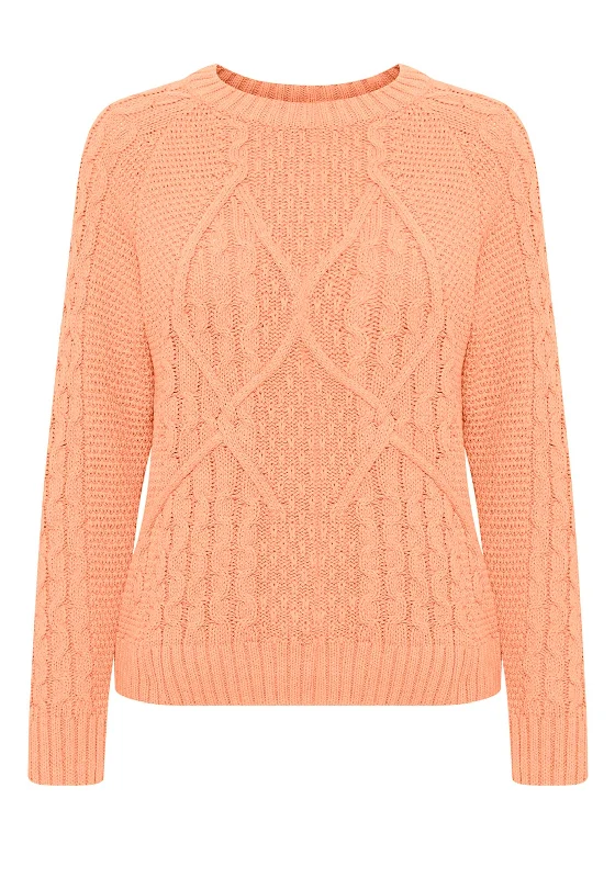Get More, Spend Less – Shop Now!B.Young Yolgi Chunky Cable Knit Sweater, Shell Pink Get More, Spend Less – Shop Now!B.Young Yolgi Chunky Cable Knit Sweater, Shell Pink