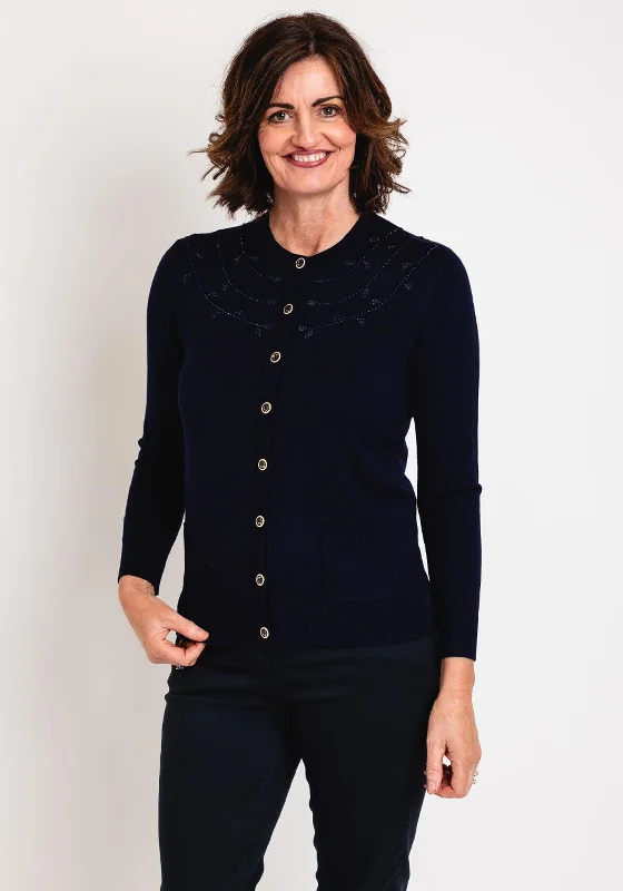 Your Shopping Spree Starts Here!Castle of Ireland Rhinestone Pattern Cardigan, Night Sky Your Shopping Spree Starts Here!Castle of Ireland Rhinestone Pattern Cardigan, Night Sky