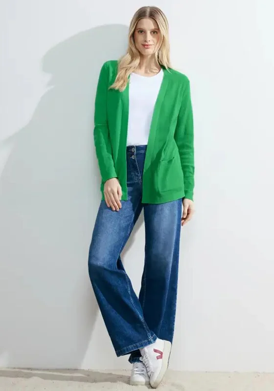 Your Exclusive Offer Awaits!Cecil Open Knit Cardigan, Celery Green