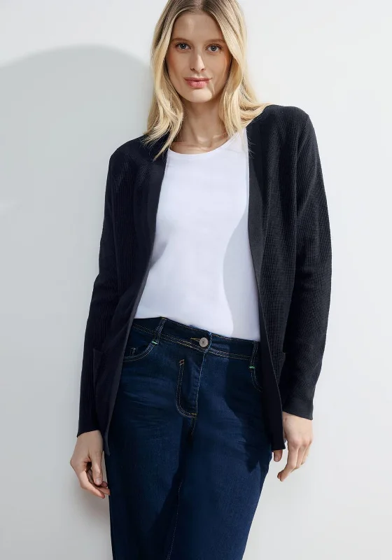 Score Big Savings Today!Cecil Open Knit Cardigan, Navy