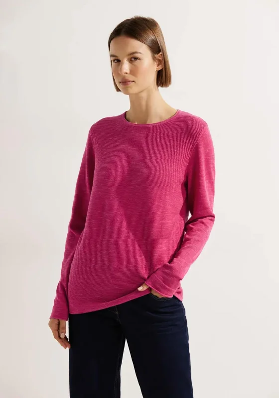 Seasonal Sale – Shop Now!Cecil Ribbed Knit Sweater, Heather Cosy Coral