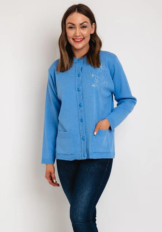 Sale Alert – Get Ready to Shop!Serafina Collection Floral Embroidery Knit Cardigan, Blue Sale Alert – Get Ready to Shop!Serafina Collection Floral Embroidery Knit Cardigan, Blue