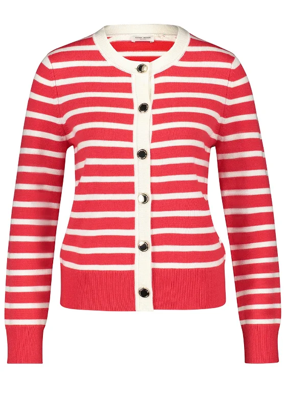 Get It Before It’s Gone!Gerry Weber Striped Knitted Cardigan, Red