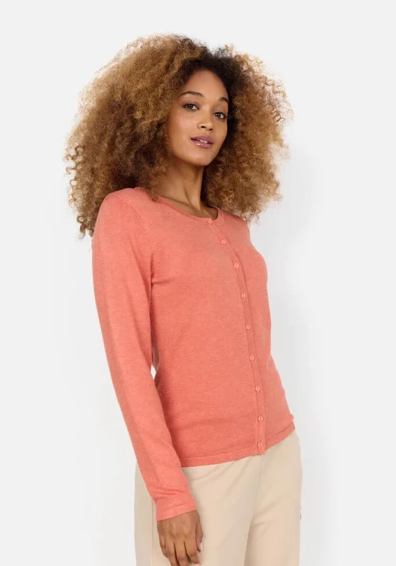Today Only – Don’t Miss It!Soyaconcept Dollie Soft Knit Cardigan, Coral