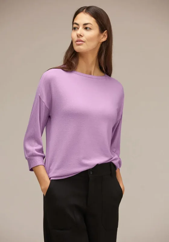 Limited Time Offer!Street One Cosy Knit Sweater, Soft Rose Melange