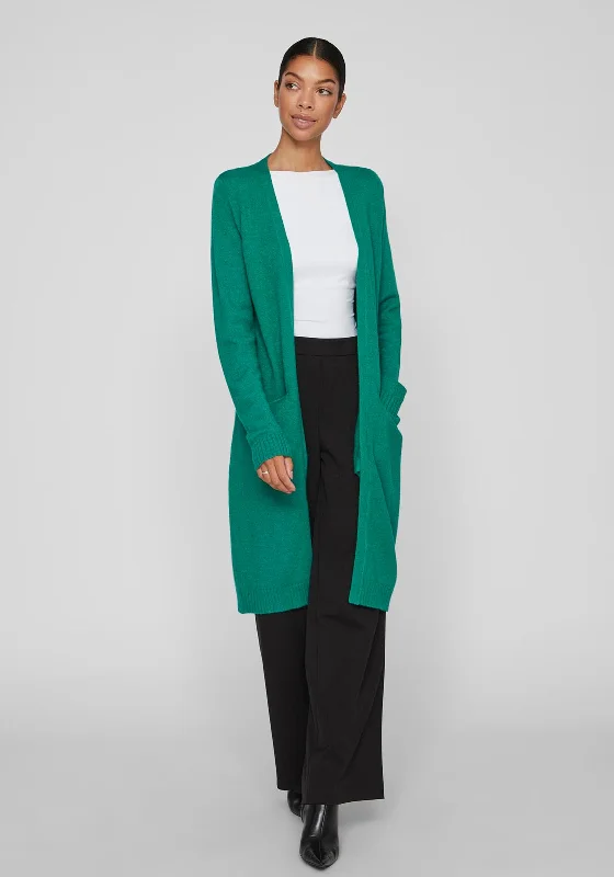 Buy More, Save More!Vila Long Knit Cardigan, Ultramarine Green