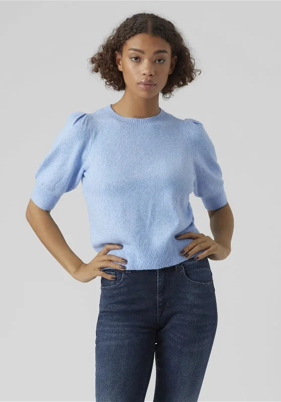 The Sale You’ve Been Waiting For!Vero Moda Doffy Short Sleeve Knit Sweater, Little Boy Blue