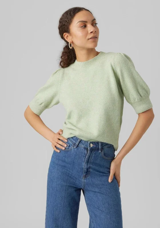 Shop Early, Save Big!Vero Moda Doffy Short Sleeve Knit Sweater, Reseda