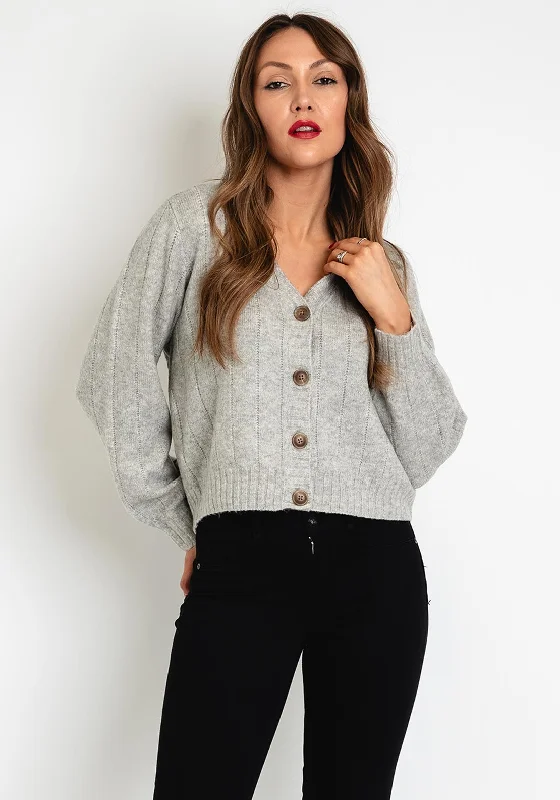 Don't Miss Out!Vero Moda Maxin V-Neck Cardigan, Light Grey