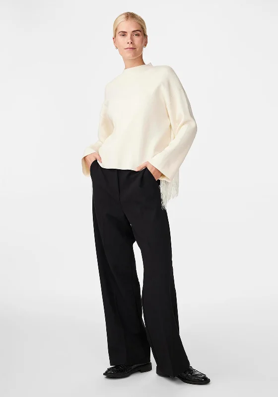 Save More Than Ever!Y.A.S Fringe Sleeve Knit Sweater, Birch