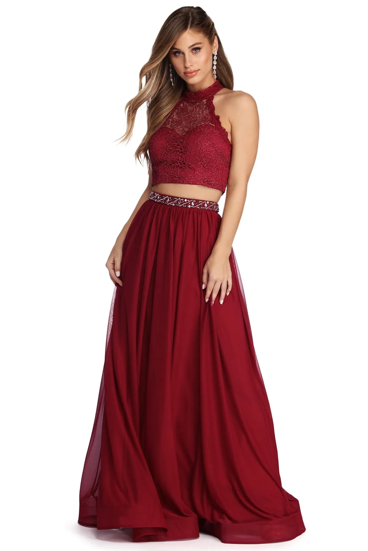 Your Shopping Wish, Our Discount Command!Aliyah Formal Two Piece Dress
