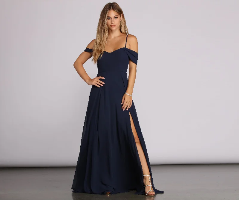Hurry! While Supplies Last!Arianne Lattice Back Chiffon Gown